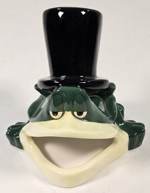 Vintage 1994 Warner Brothers MIchigan J. Frog Ceramic Scrubbie/Sponge Holder